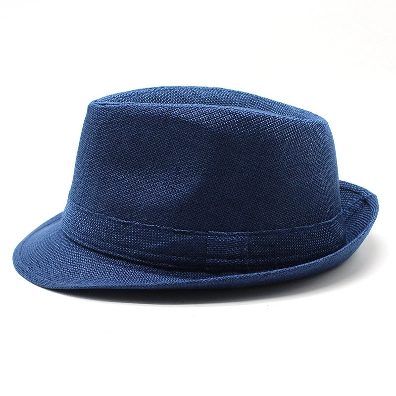 New Black And White Korean Style Summer Unisex Hat Top Hat British Gentleman Hat Jazz Cowboy Sun Hat