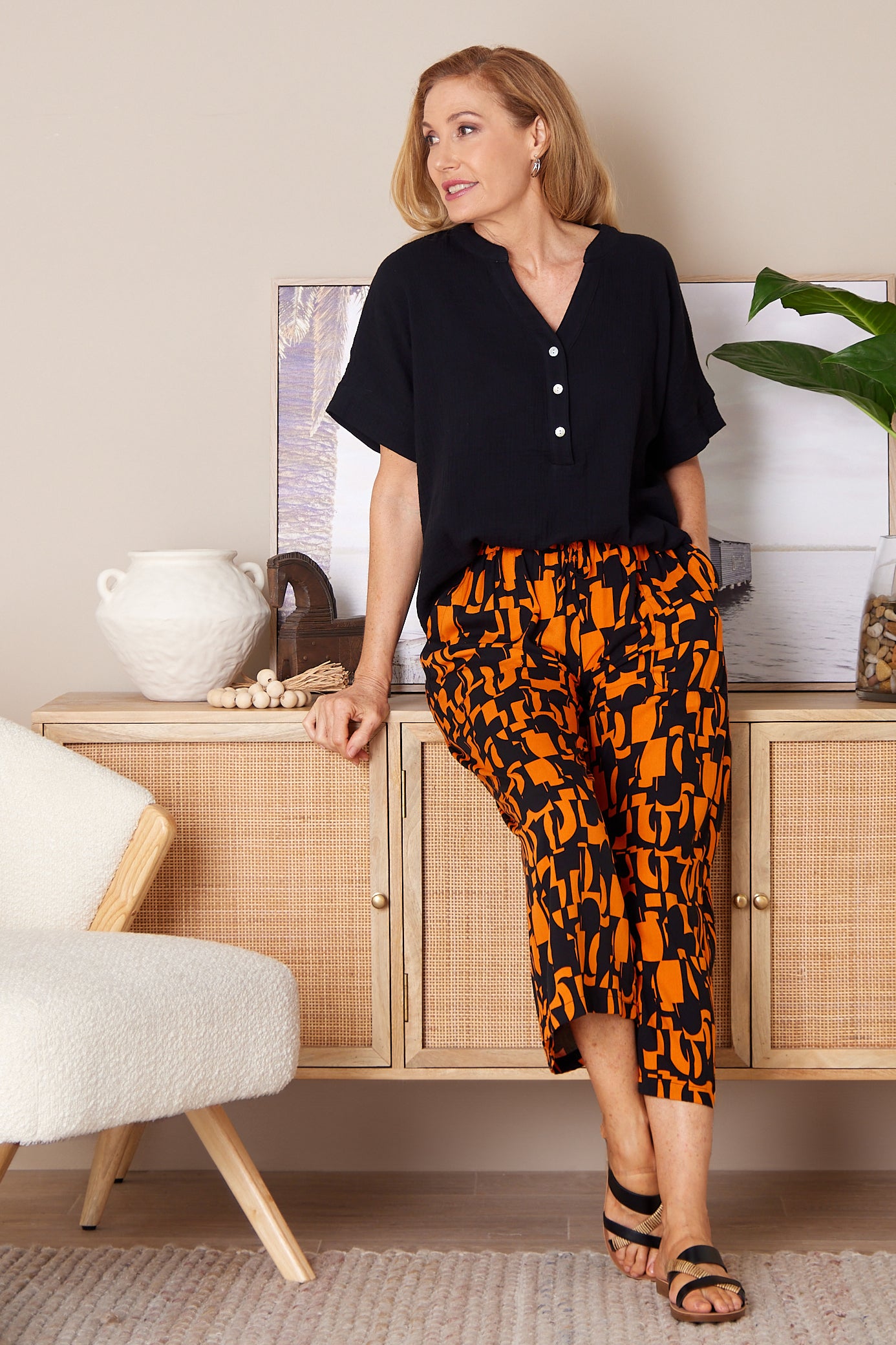 Lightweight Pants - Midcentury Orange