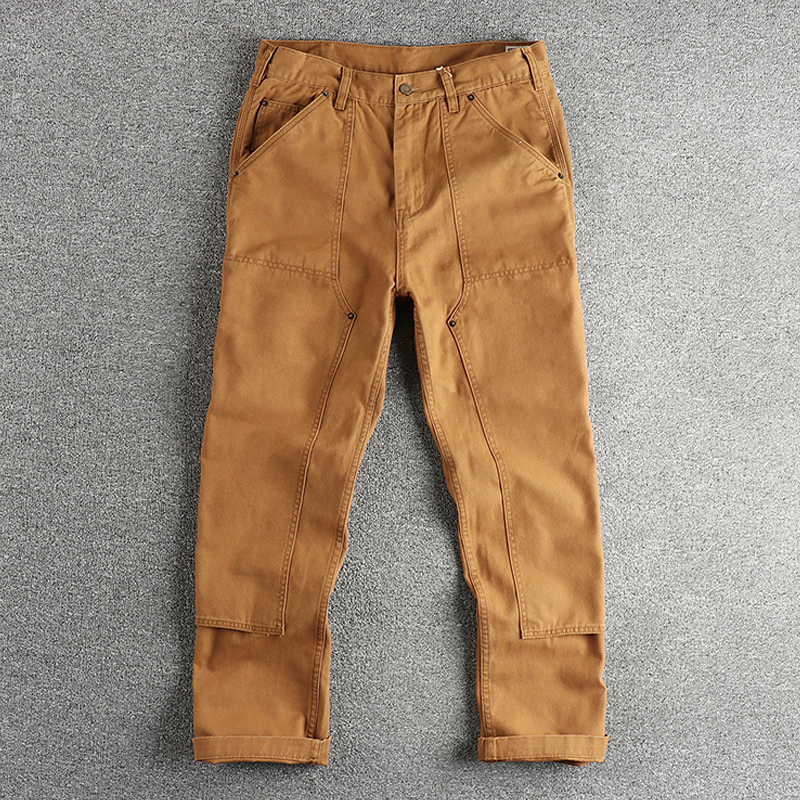 Men's Vintage Multicolor Straight Leg Cargo Pants