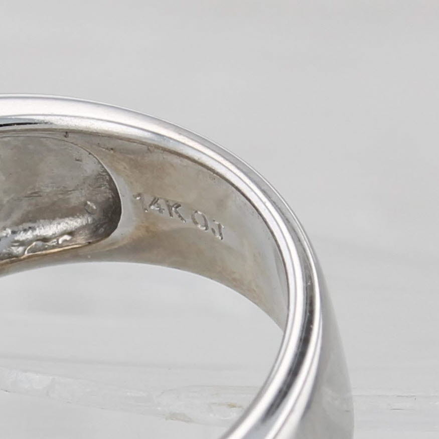 0.45ctw Open Work Diamond Ring 14k White Gold Size 5