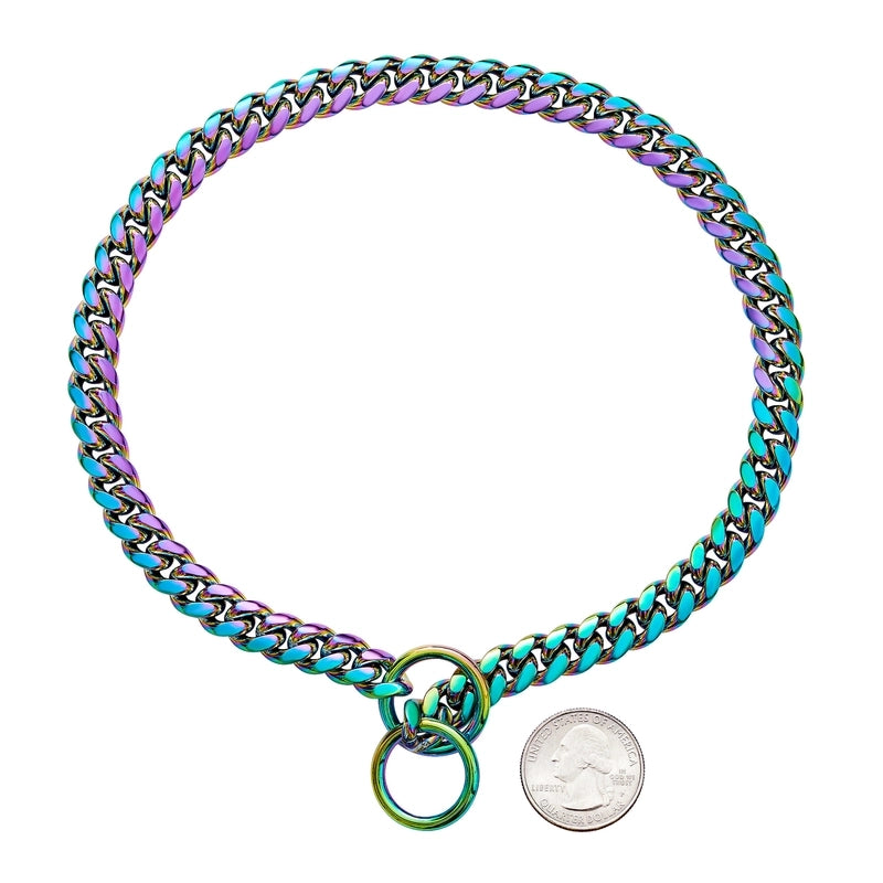 Casual Stainless Steel Solid Color Pet Collar