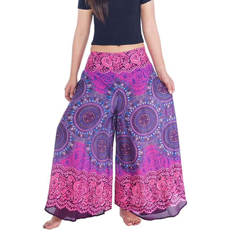 Palazzo Pants for Women Wide Leg Boho Harem Yoga Pants