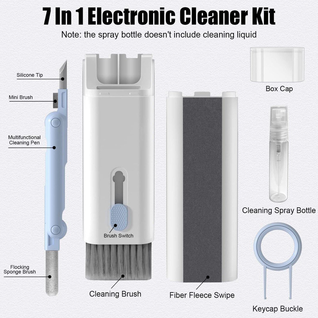 Keyboard phone earphone cleaning kit
