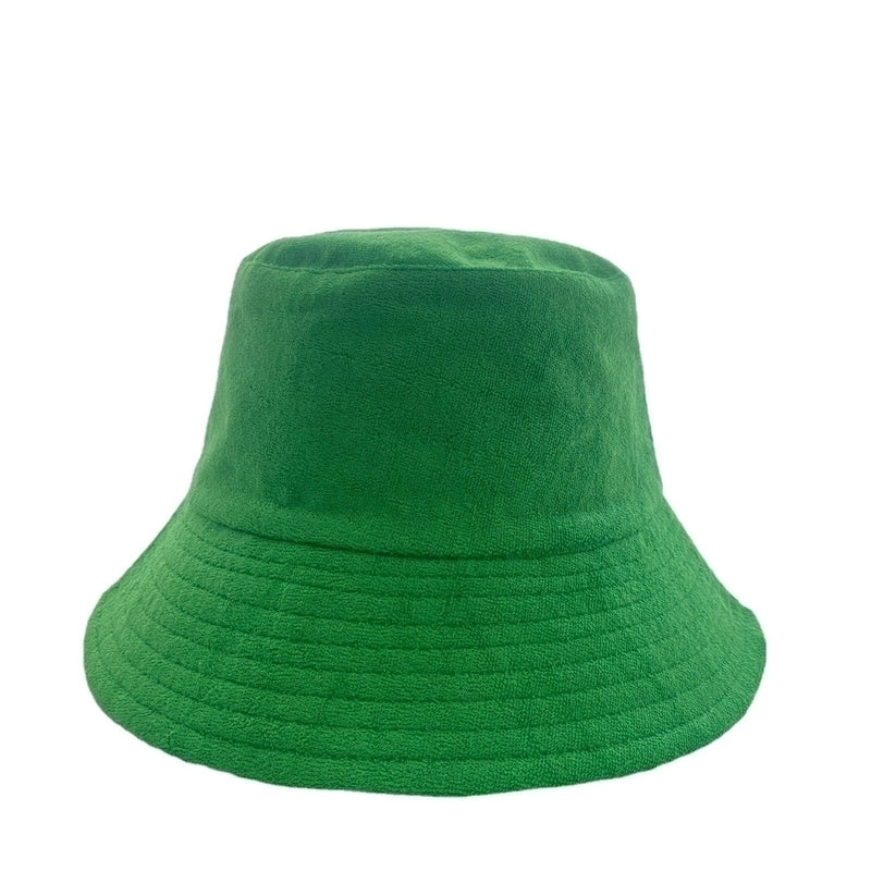 Women's Minimalist Solid Color Flat Eaves Bucket Hat
