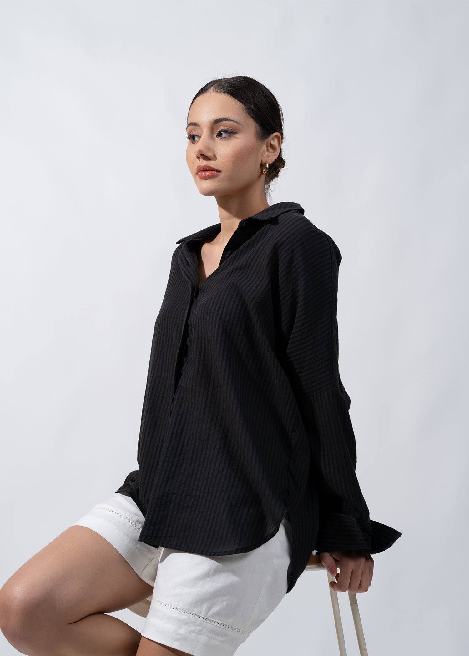 Oversize Shirt With Wide Cuff