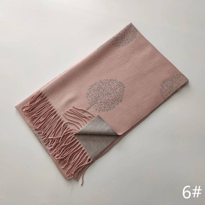 Women's Cute Sweet Printing Imitation Cashmere Polyester Scarf