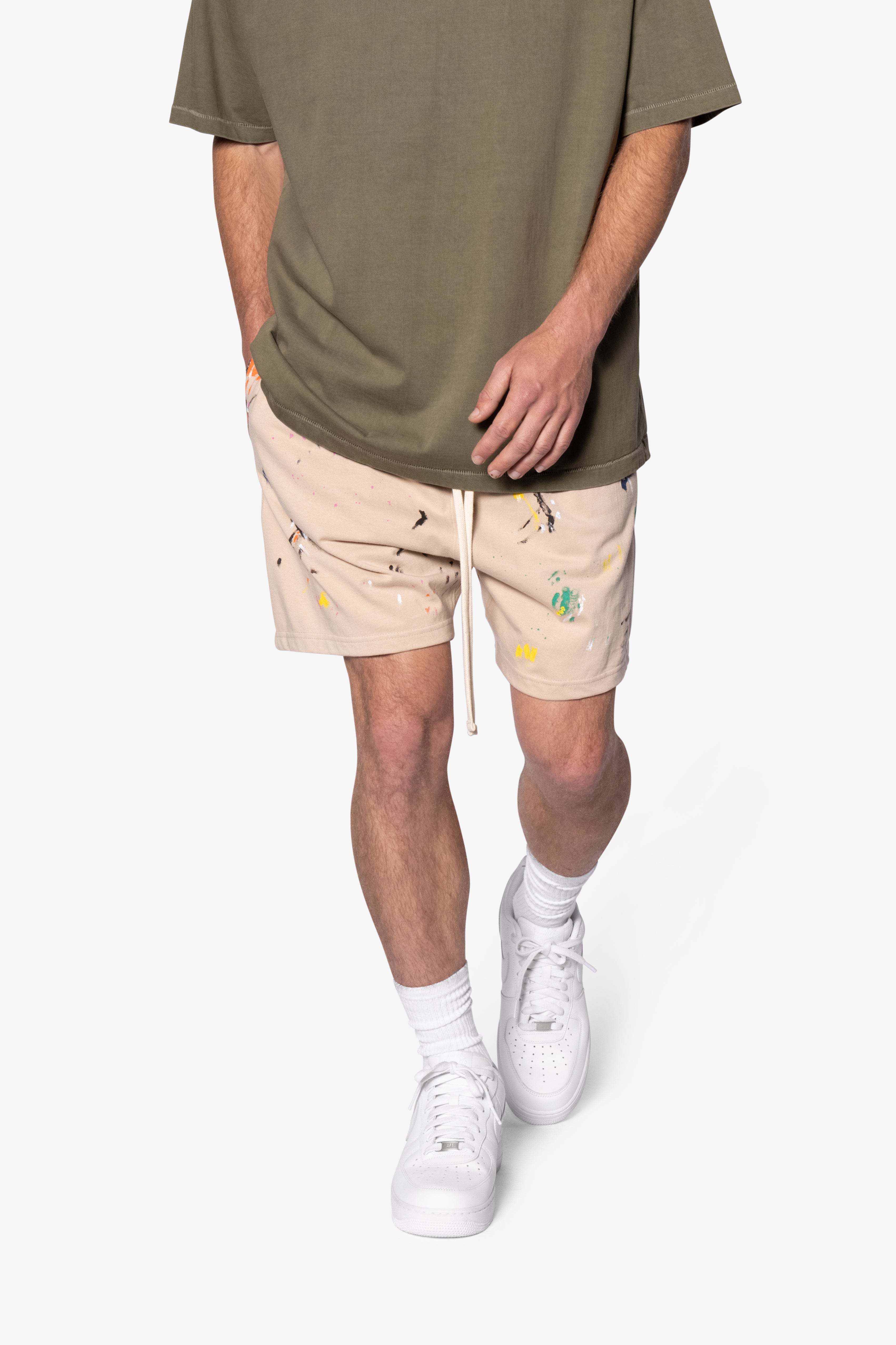 Painter Fleece Shorts - Off White