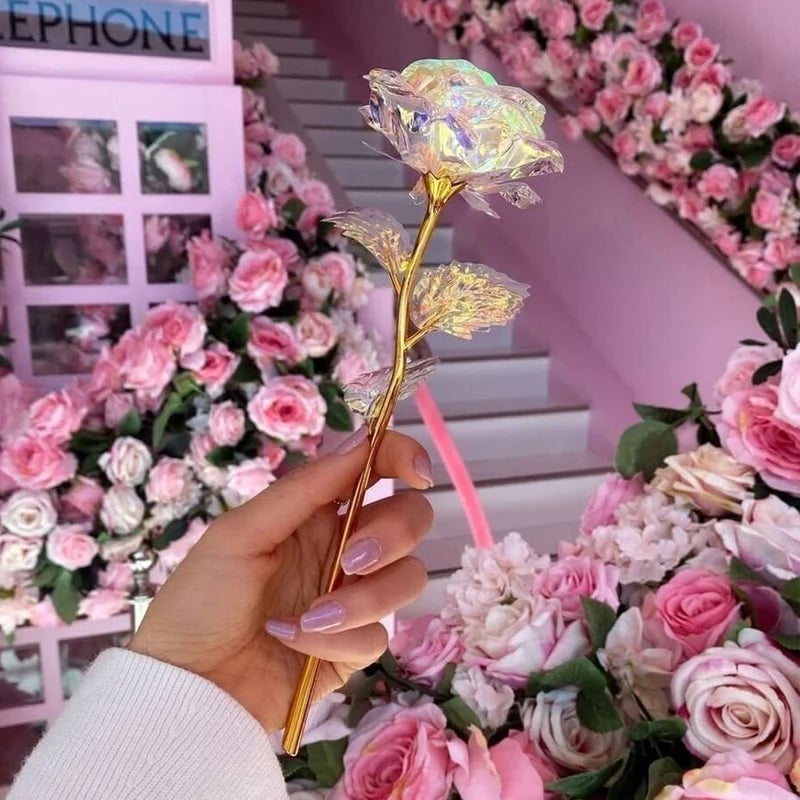 💝🔥Valentine's Day Hot Sale🎁A lovely GIFT! 💐Colorful Crystal Rose