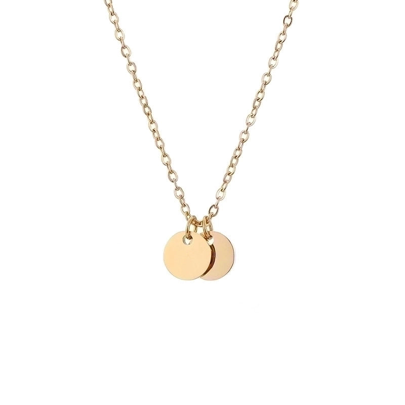 Stainless Steel 14K Gold Plated Fashion Plating Geometric Necklace