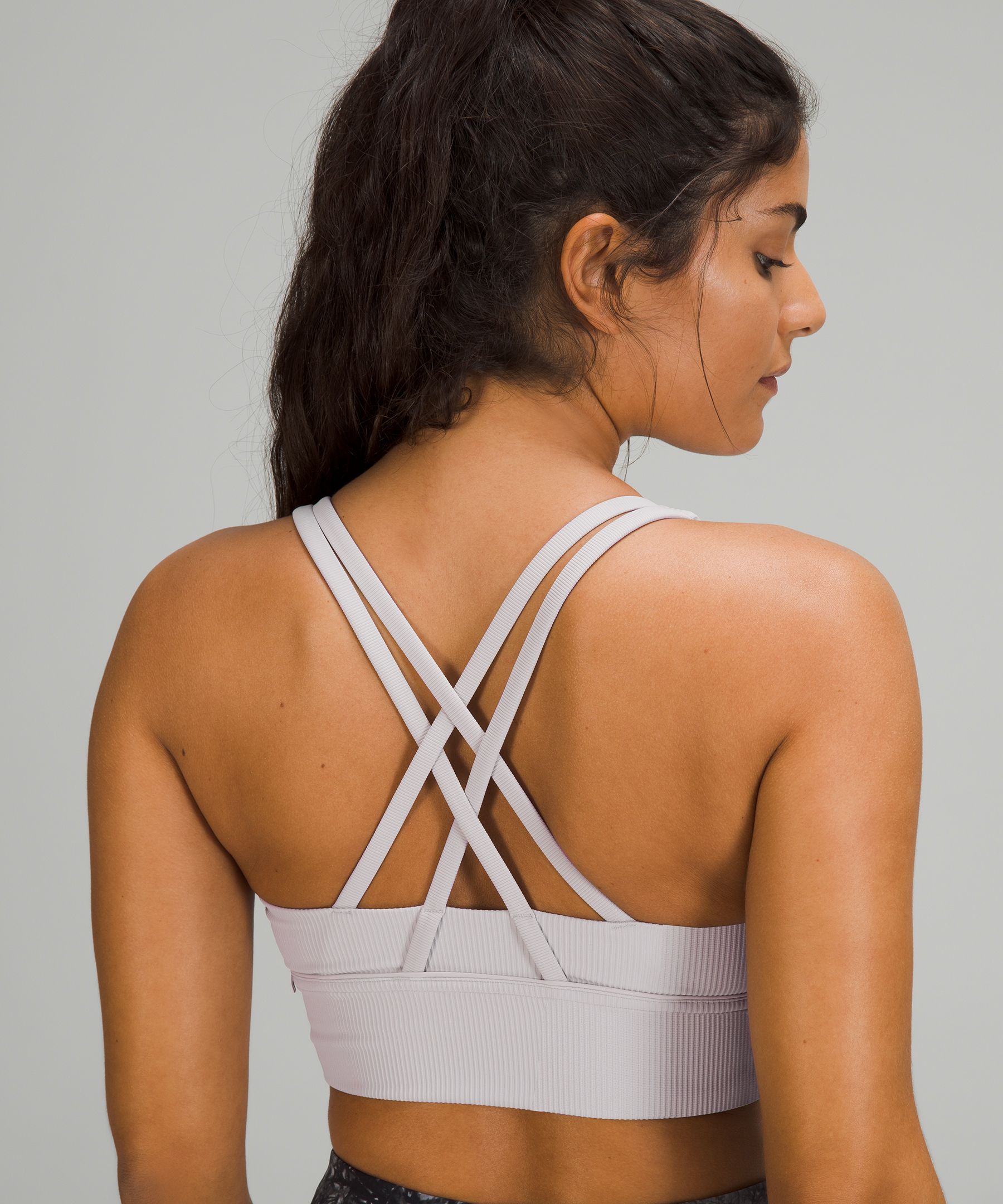 lululemon Energy Longline Bra Ribbed Luxtreme Medium Support, B–D Cups