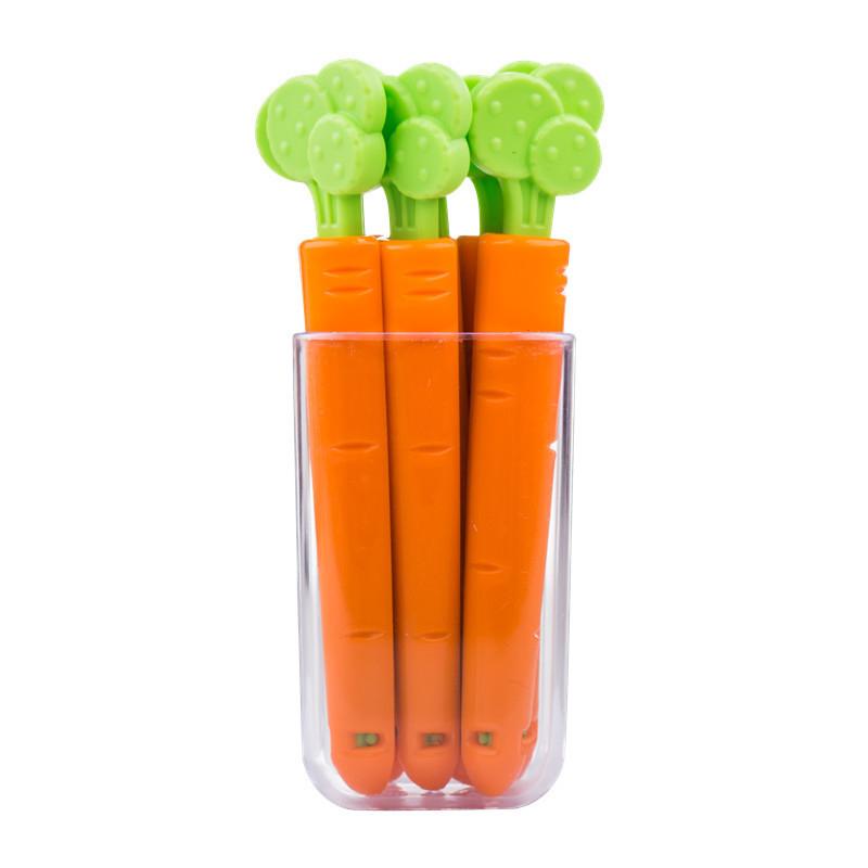 Carrot Food bag sealing clip. 5 PCs