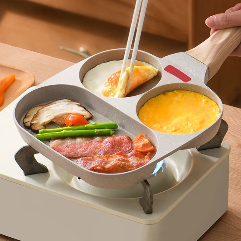 3IN1 MARBLE COATED FRYING PAN WITH GRILL