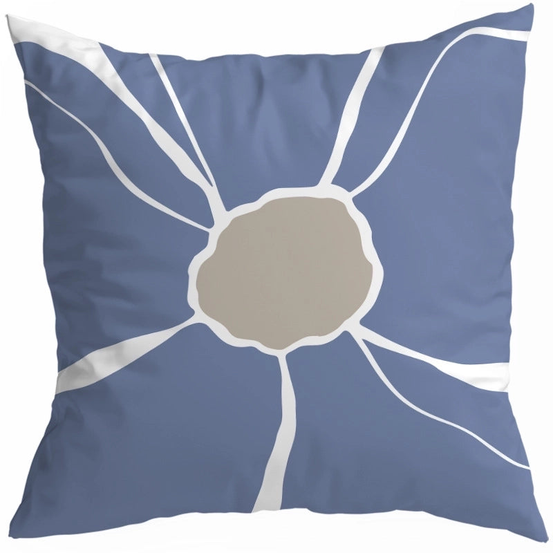 Exaggerated Modern Style Artistic Geometric Color Block Fibre Peach Skin Pillow Cases