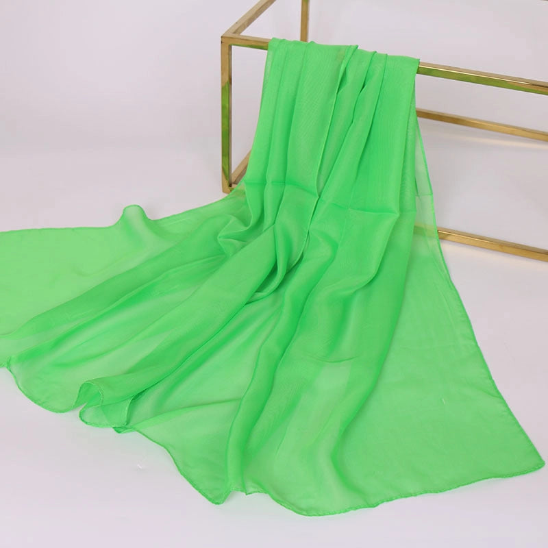 Women's Streetwear Solid Color Chiffon Scarves & Gloves