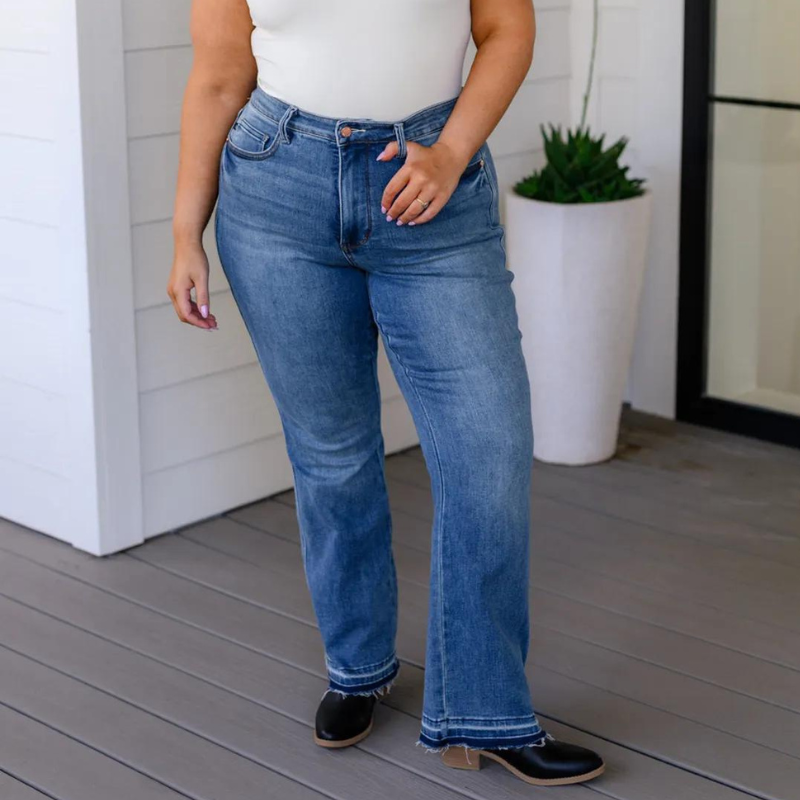 High Rise Tummy Control  Bootcut Jeans