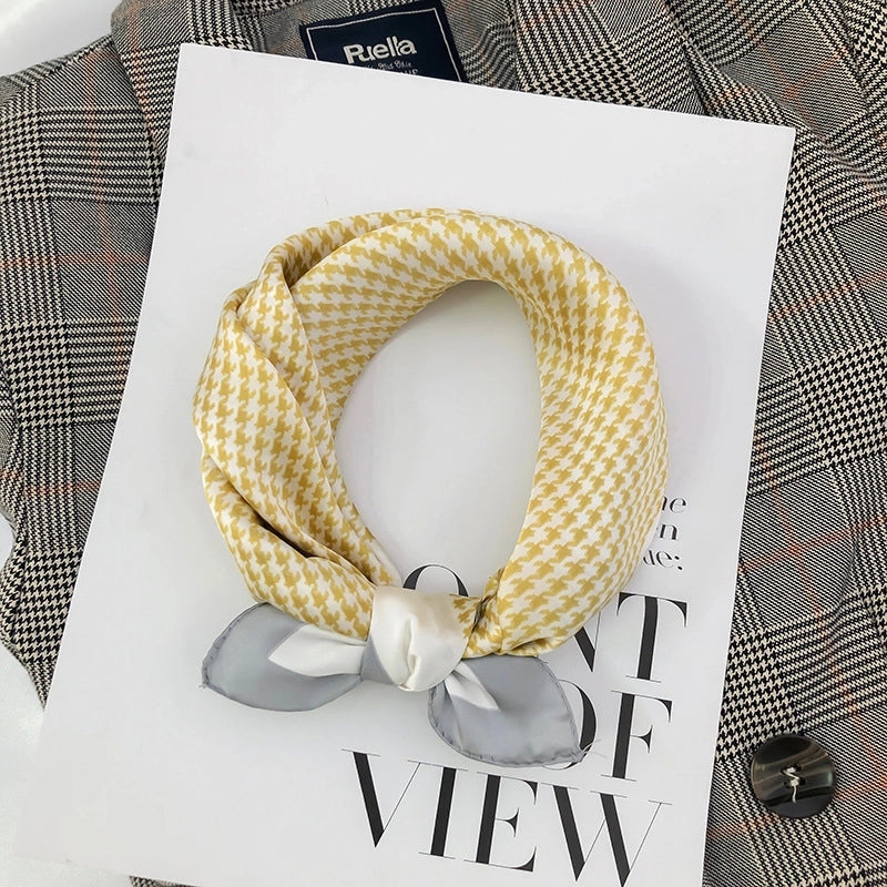 Women's Minimalist  Satin Silk Scarf