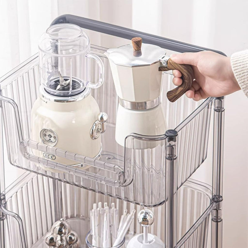 4 TIER LUXURY STORAGE CART FOR KITCHEN & BATHROOM