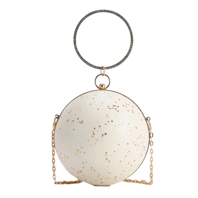 Special Material Solid Color Round Evening Bags