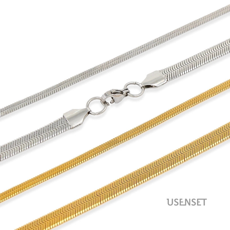 Hip-hop Solid Color Stainless Steel Necklace