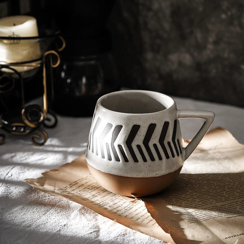 Casual Vacation Solid Color Ceramics Mug 1 Piece