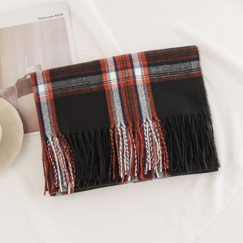 Women's Casual Vintage Style Lattice Polyester Scarf
