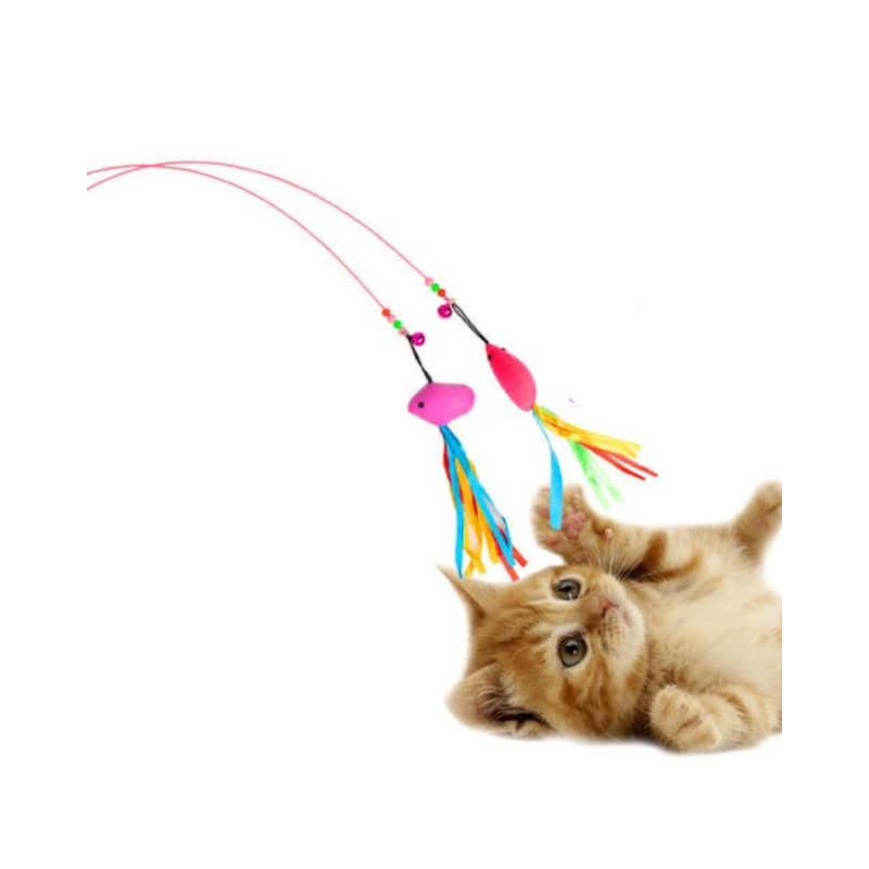 Elastic Metal Wire Cat Stick