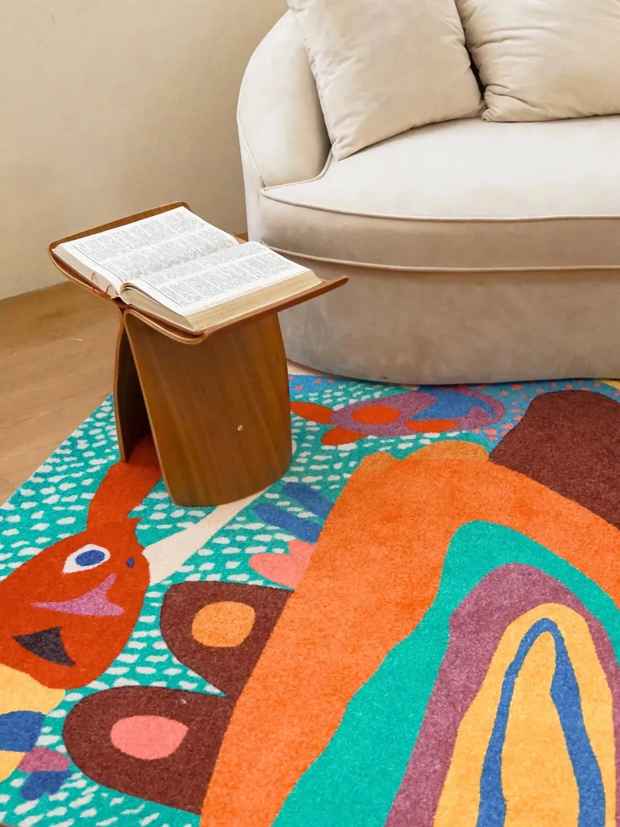 Rainbow Ears Kids Room Carpet