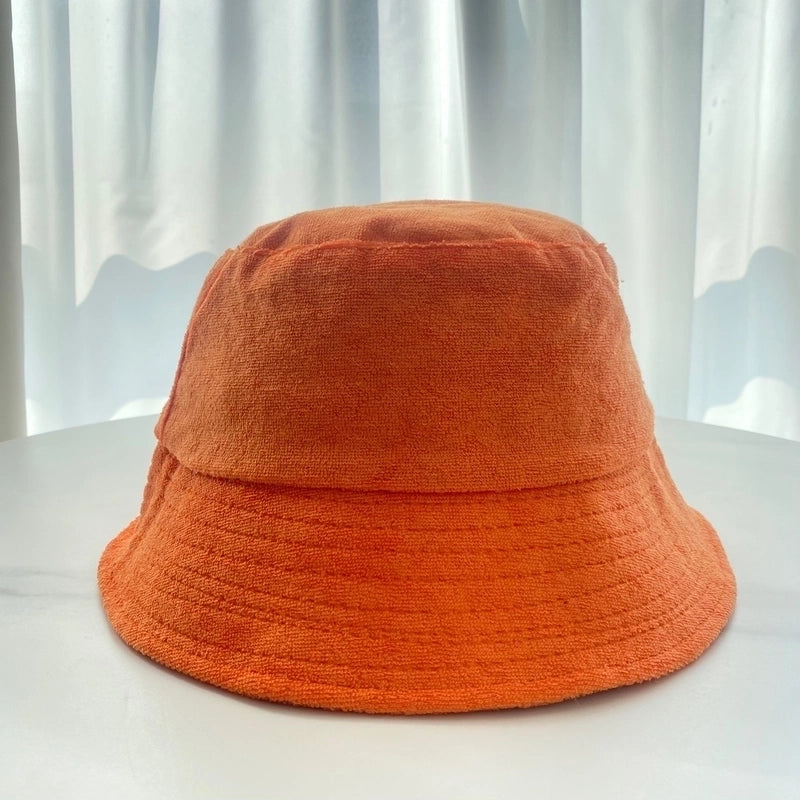 Women's Minimalist Solid Color Flat Eaves Bucket Hat