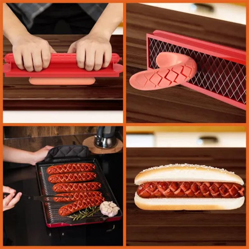 Perfect Criss-Cross Slots Hotdogs Slicer