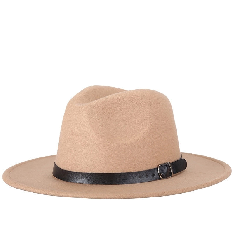 Autumn And Winter New Style Woolen Jazz Hat Fashion Women's Hat Top Hat Factory Bag Hair Band