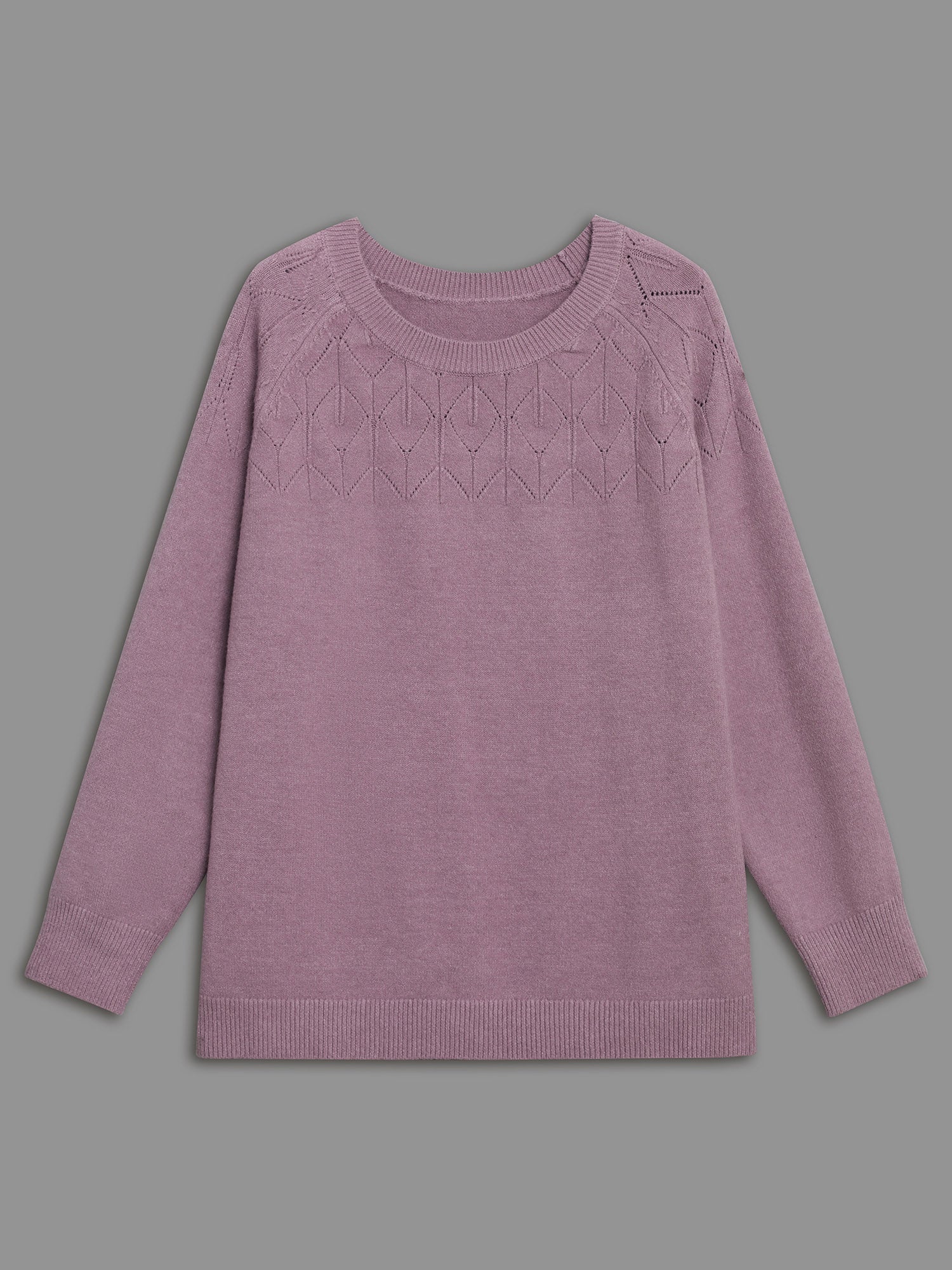 Supersoft Essentials Solid Pointelle Knit Pullover