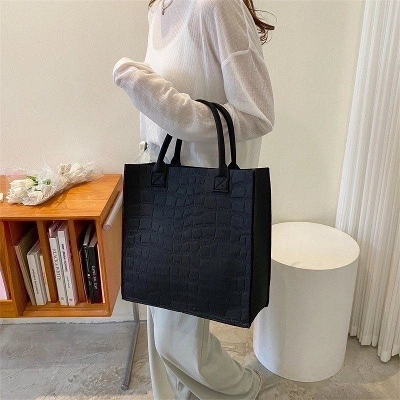 Women's Large Spring&summer Felt Vintage Style Handbag