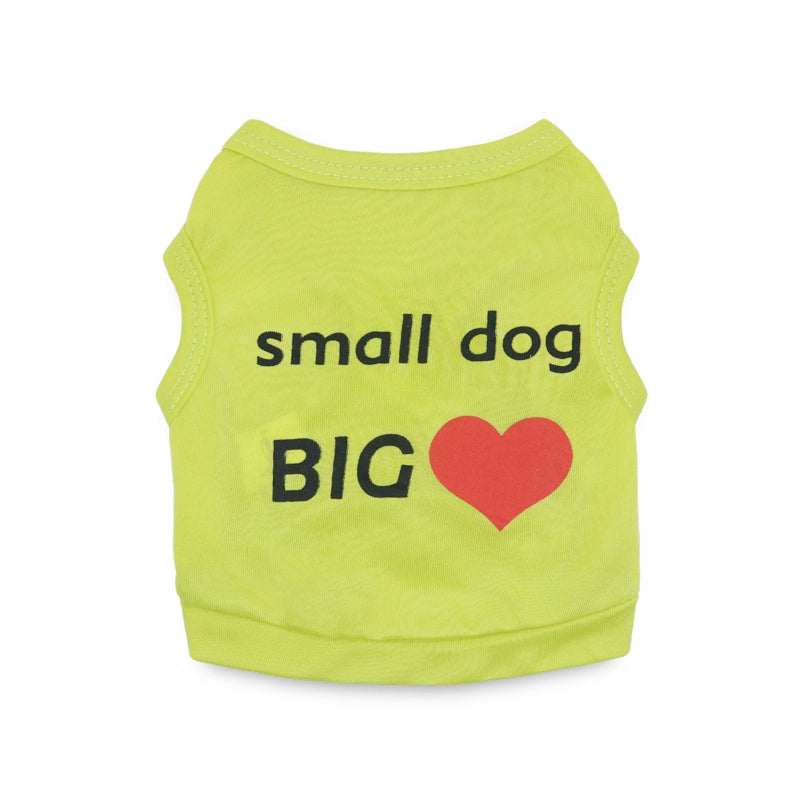 Pet Supplies Dog Clothes 5-style Polyester Large And Small Dog Pet Vest Spring And Summer