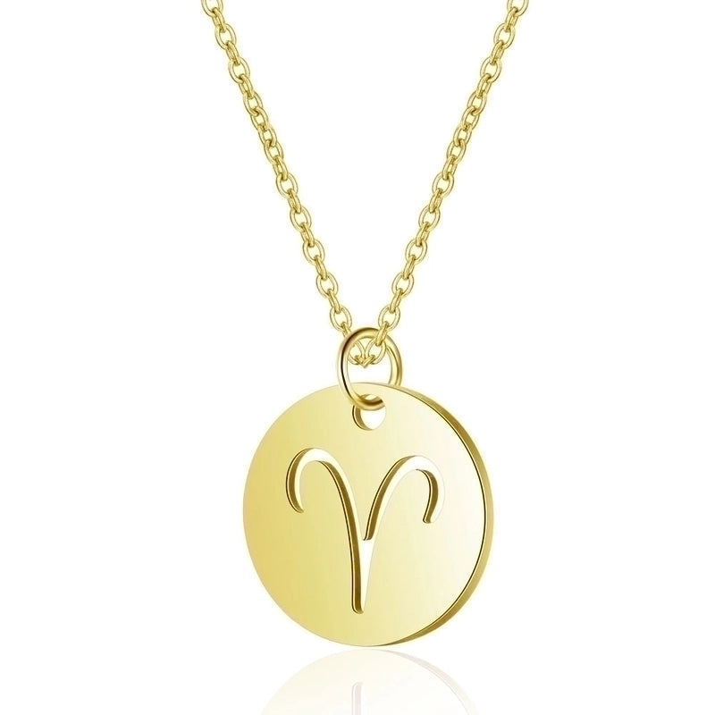 Minimalist Constellation 201 Stainless Steel 18K Gold Plated Polishing Pendant Necklace