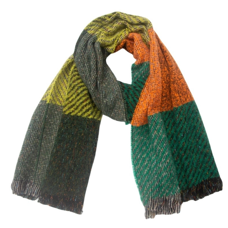 Unisex Casual Minimalist Color Block Polyester Scarf
