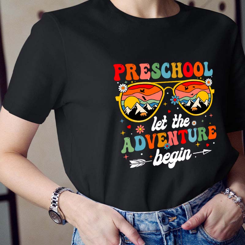 Personalized Let The Adventure Begin Teacher T-Shirt