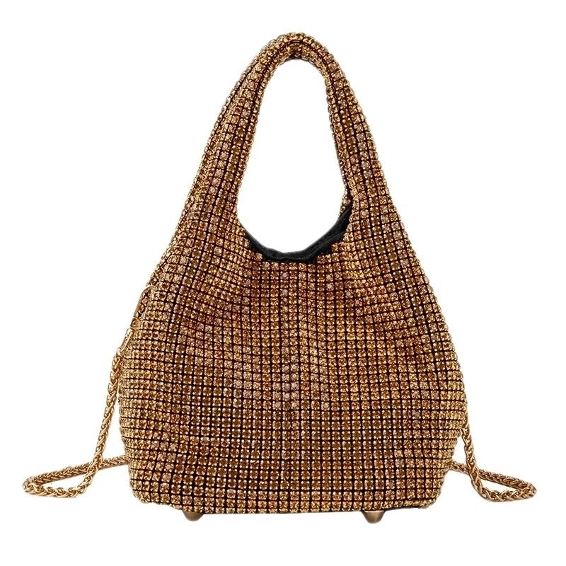 Women's Medium Arylic Gradient Color Solid Color Streetwear Bucket Magnetic Buckle Handbag Crossbody Bag