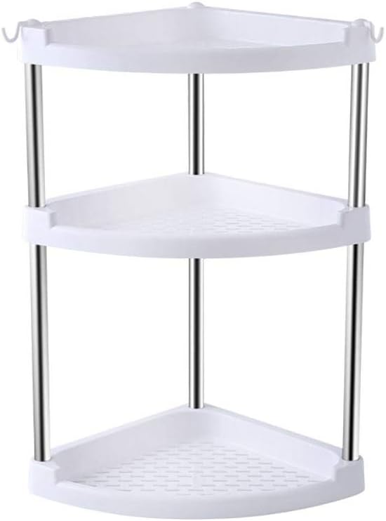 3 Tier Triangle Storage Utility Rack For Kitchen Bathroom Laundry Room