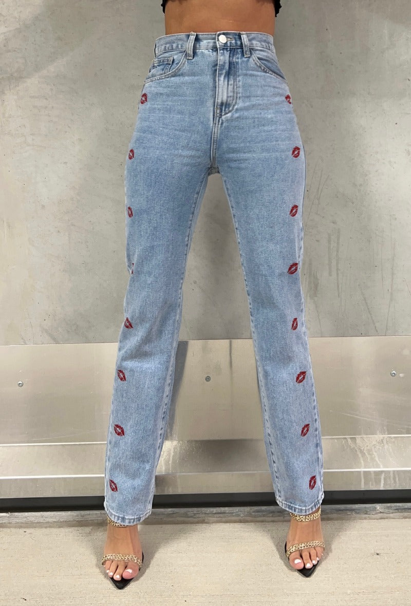 Martine Kisses Straight Leg Jeans