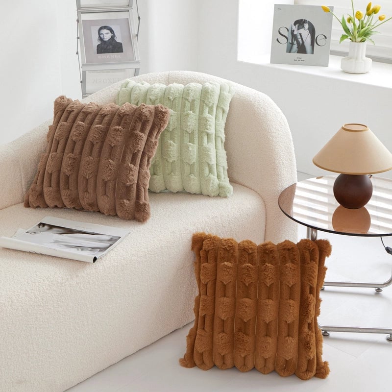 Casual Elegant Minimalist Solid Color PP Cotton Plush Throw Pillow