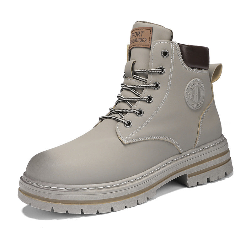 Men's Fashion Trend  Lace-up Martin Boots