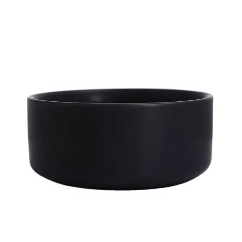 On Back Order - Classic Ceramic Dog Bowl - Black