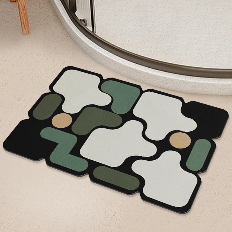 Cute Geometric Diatom Ooze Carpet Bathing