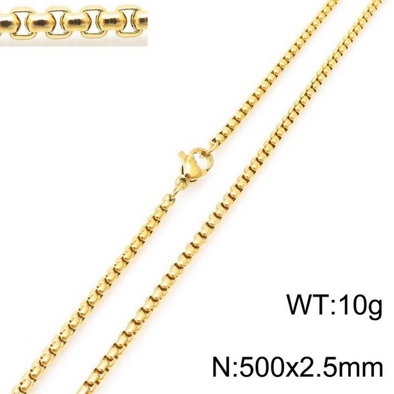 Minimalist Geometric Stainless Steel Plating Necklace 1 Piece