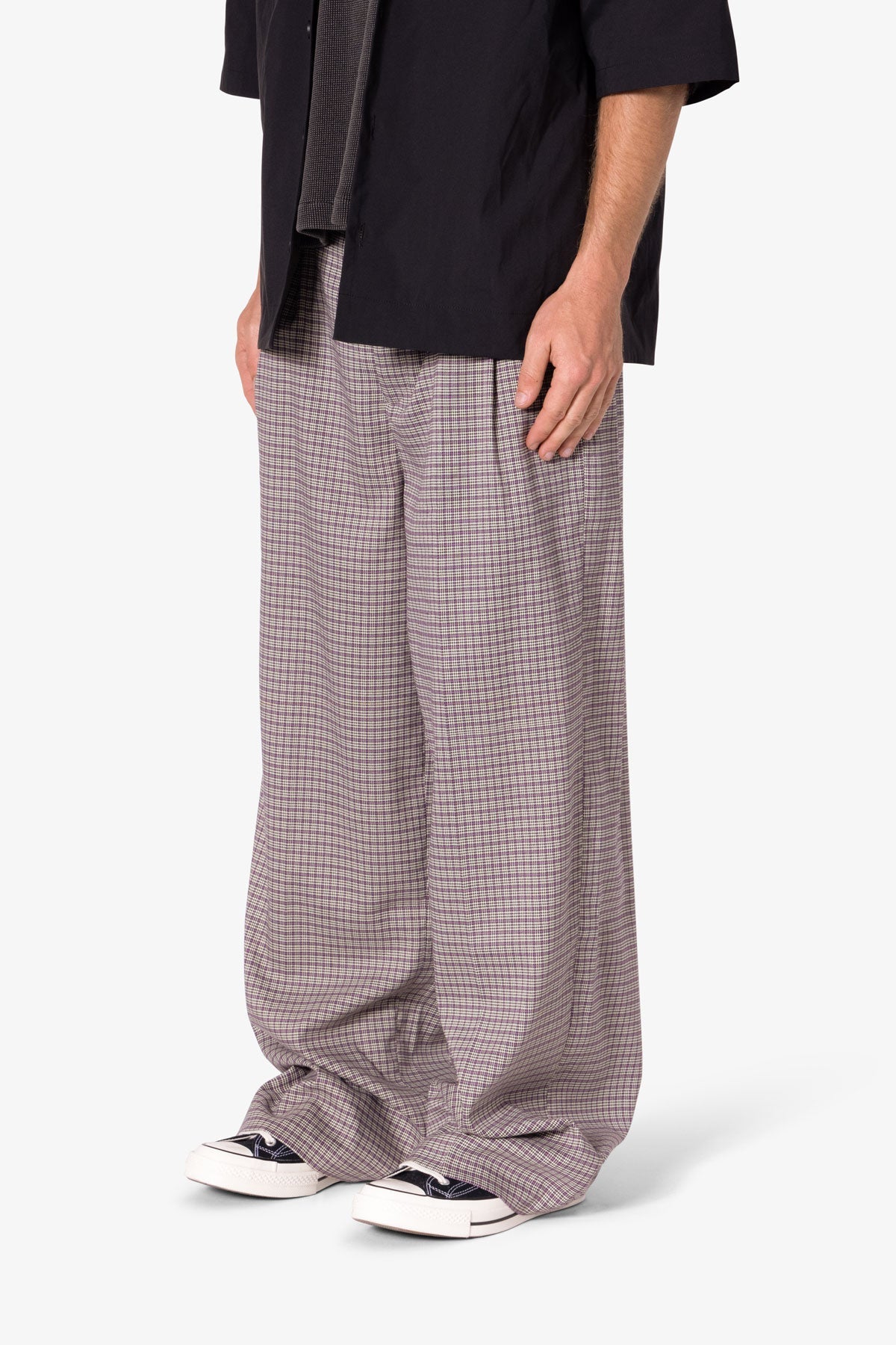 Wide Leg Trouser Pants - Taupe