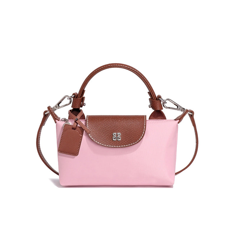 Women's Medium Nylon Solid Color Classic Style Square Magnetic Buckle Crossbody Bag