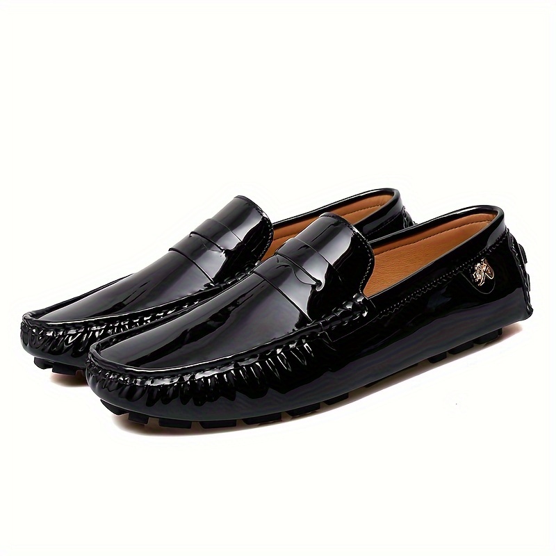 Gameglobeplanet oxford New Trademark Size 38-48 Loafers Men Casual Fashion Leather Shoes for Women Spring Autumn Female Flat Shoes Driving Sneakers