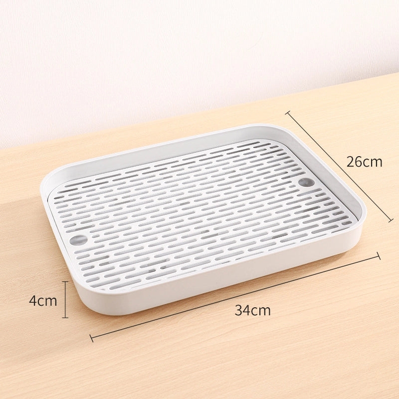 Tea Tray Household Tray Light Luxury Modern Draining Small Tea Set  Living Room Kitchen