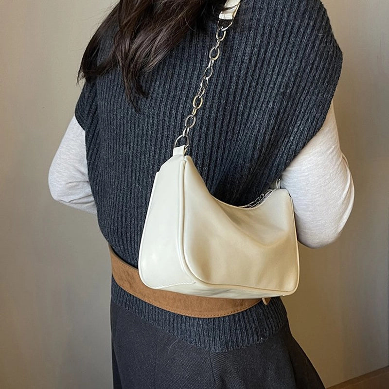 Women's Medium Polyester Solid Color Basic Classic Style Multicolor Square Zipper Square Bag