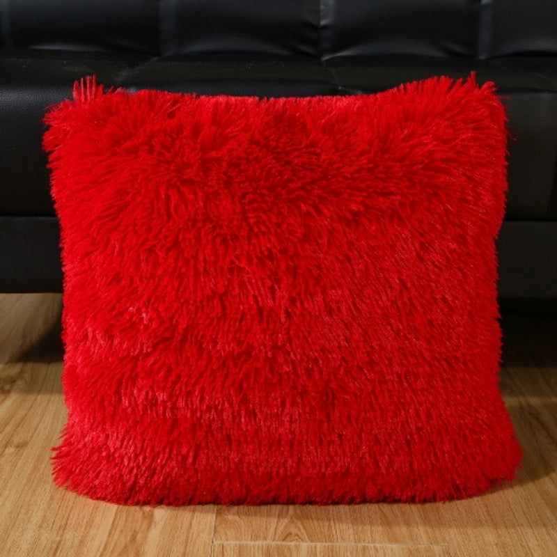 Fashion Solid Color Pv Velvet Throw Pillow Pillow Cases